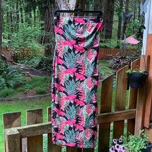 Love Nation Tropical Print Sleeveless Maxi Dress